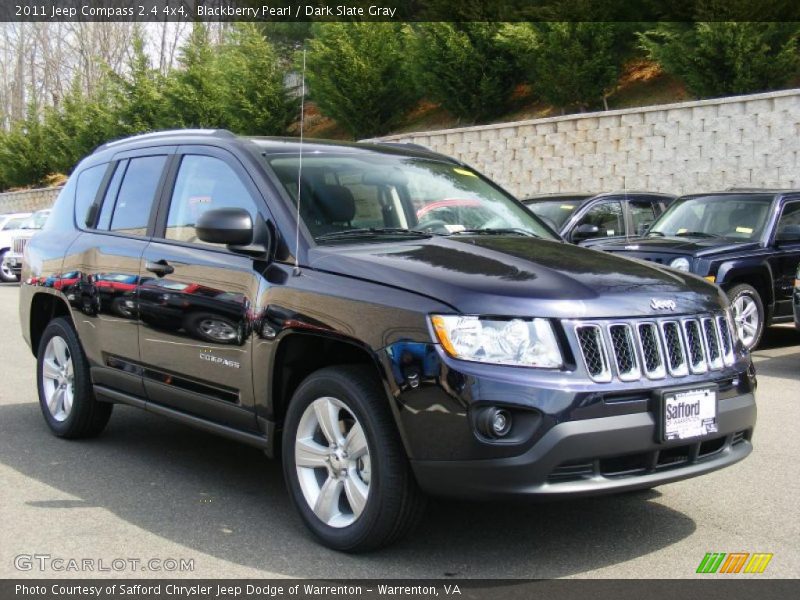 Blackberry Pearl / Dark Slate Gray 2011 Jeep Compass 2.4 4x4