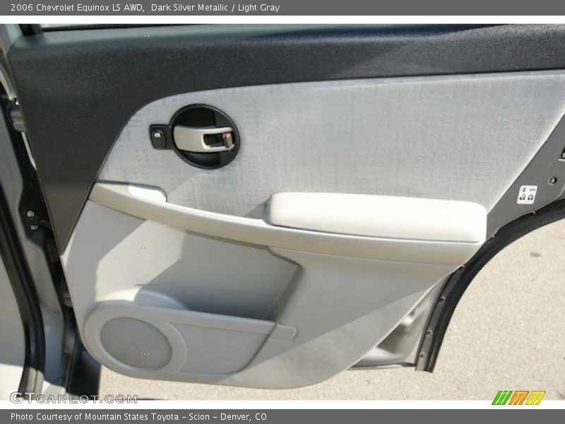 Dark Silver Metallic / Light Gray 2006 Chevrolet Equinox LS AWD