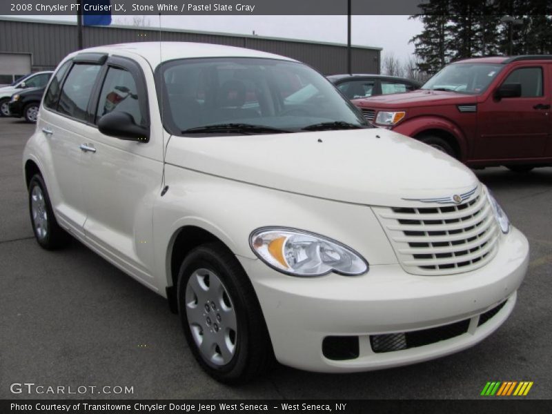 Stone White / Pastel Slate Gray 2008 Chrysler PT Cruiser LX