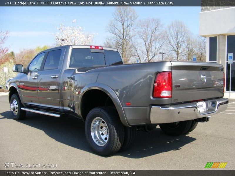 Mineral Gray Metallic / Dark Slate Gray 2011 Dodge Ram 3500 HD Laramie Crew Cab 4x4 Dually