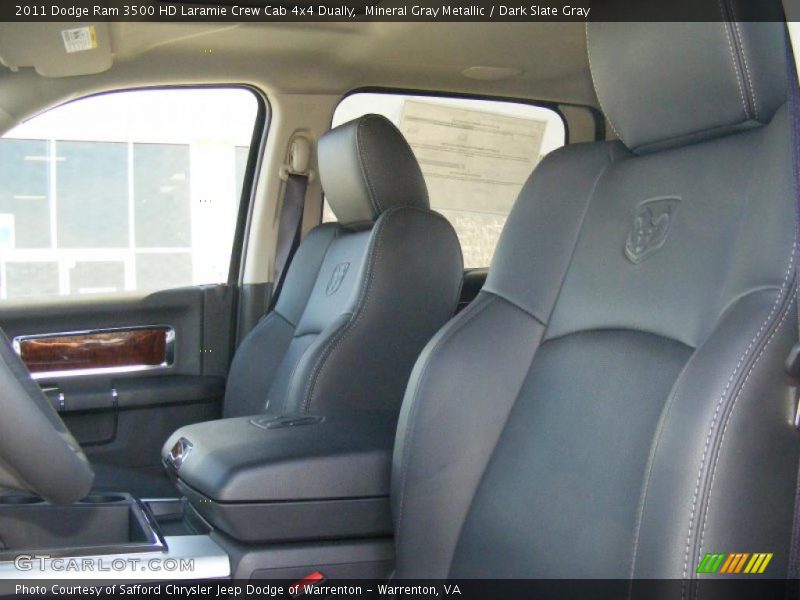 Mineral Gray Metallic / Dark Slate Gray 2011 Dodge Ram 3500 HD Laramie Crew Cab 4x4 Dually