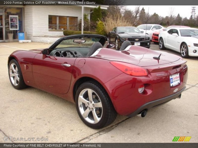 Wicked Ruby Red / Ebony 2009 Pontiac Solstice GXP Roadster