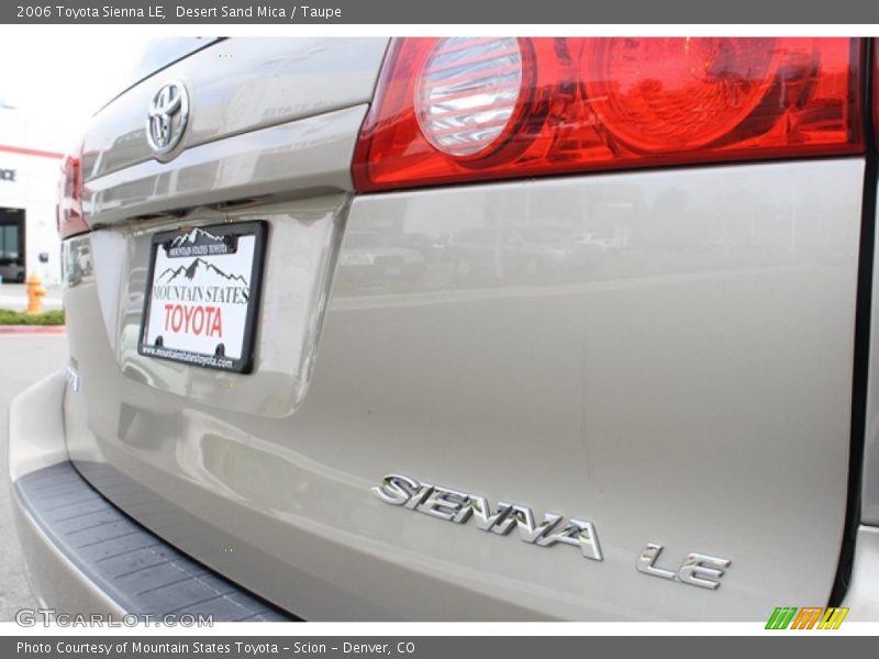 Desert Sand Mica / Taupe 2006 Toyota Sienna LE