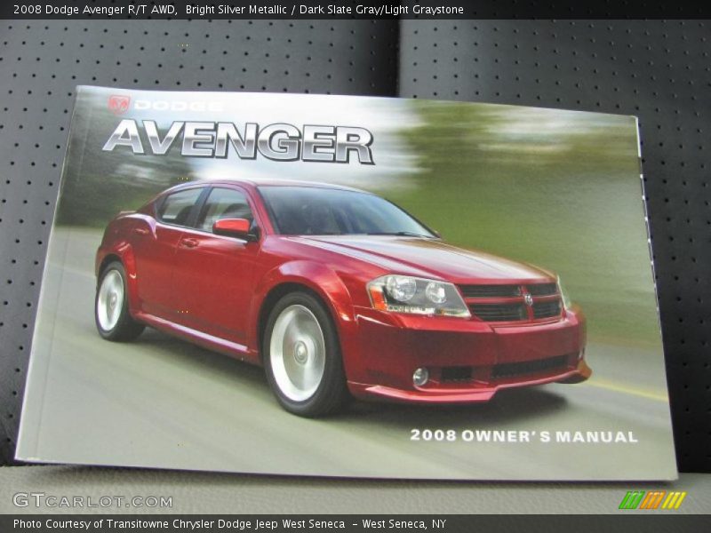 Bright Silver Metallic / Dark Slate Gray/Light Graystone 2008 Dodge Avenger R/T AWD
