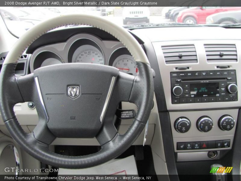 Bright Silver Metallic / Dark Slate Gray/Light Graystone 2008 Dodge Avenger R/T AWD