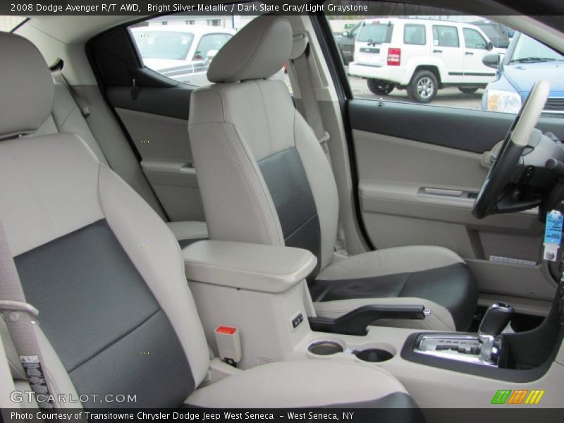 Bright Silver Metallic / Dark Slate Gray/Light Graystone 2008 Dodge Avenger R/T AWD