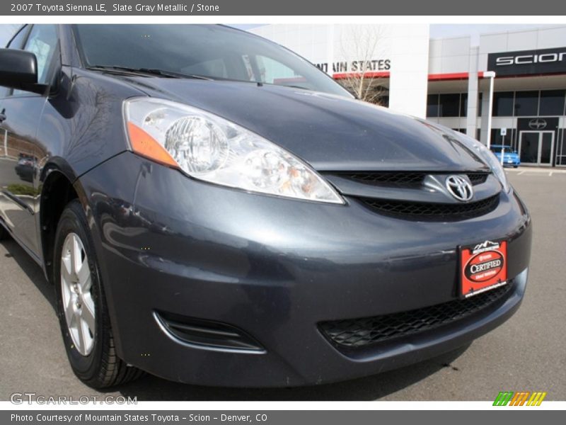 Slate Gray Metallic / Stone 2007 Toyota Sienna LE