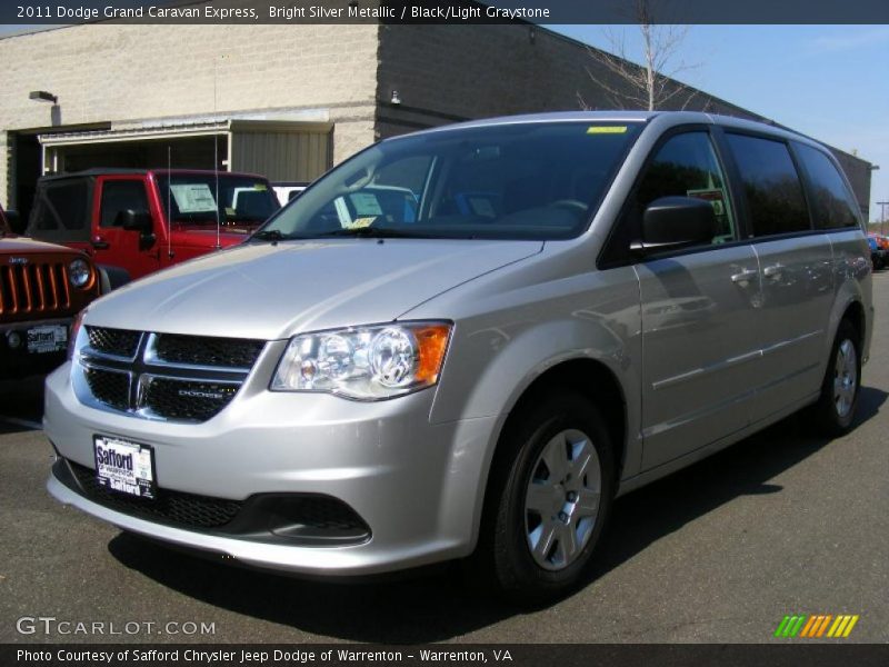 Bright Silver Metallic / Black/Light Graystone 2011 Dodge Grand Caravan Express