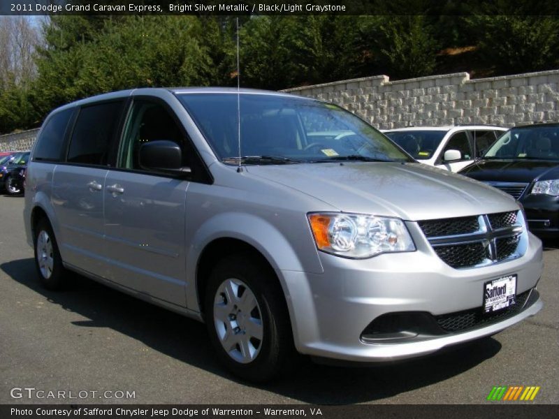 Bright Silver Metallic / Black/Light Graystone 2011 Dodge Grand Caravan Express
