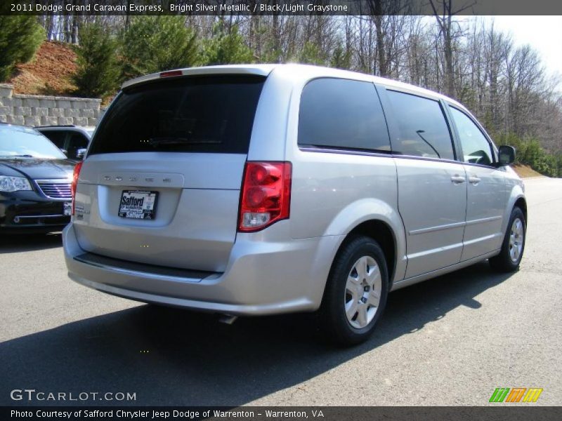 Bright Silver Metallic / Black/Light Graystone 2011 Dodge Grand Caravan Express