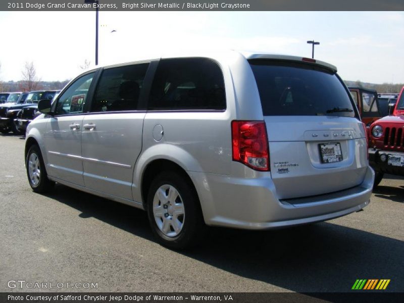 Bright Silver Metallic / Black/Light Graystone 2011 Dodge Grand Caravan Express