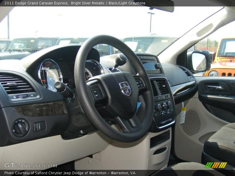 Bright Silver Metallic / Black/Light Graystone 2011 Dodge Grand Caravan Express