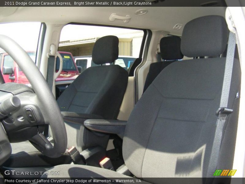 Bright Silver Metallic / Black/Light Graystone 2011 Dodge Grand Caravan Express