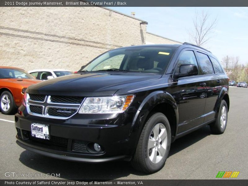 Brilliant Black Crystal Pearl / Black 2011 Dodge Journey Mainstreet