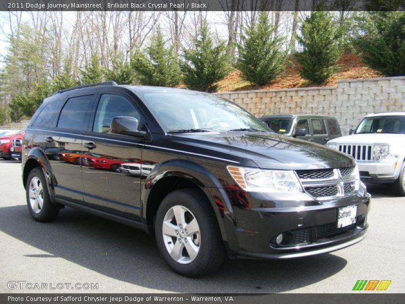 Brilliant Black Crystal Pearl / Black 2011 Dodge Journey Mainstreet