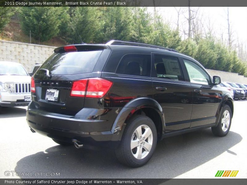 Brilliant Black Crystal Pearl / Black 2011 Dodge Journey Mainstreet