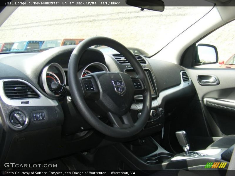Brilliant Black Crystal Pearl / Black 2011 Dodge Journey Mainstreet