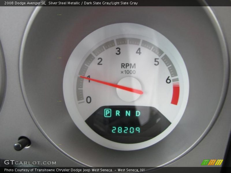 Silver Steel Metallic / Dark Slate Gray/Light Slate Gray 2008 Dodge Avenger SE