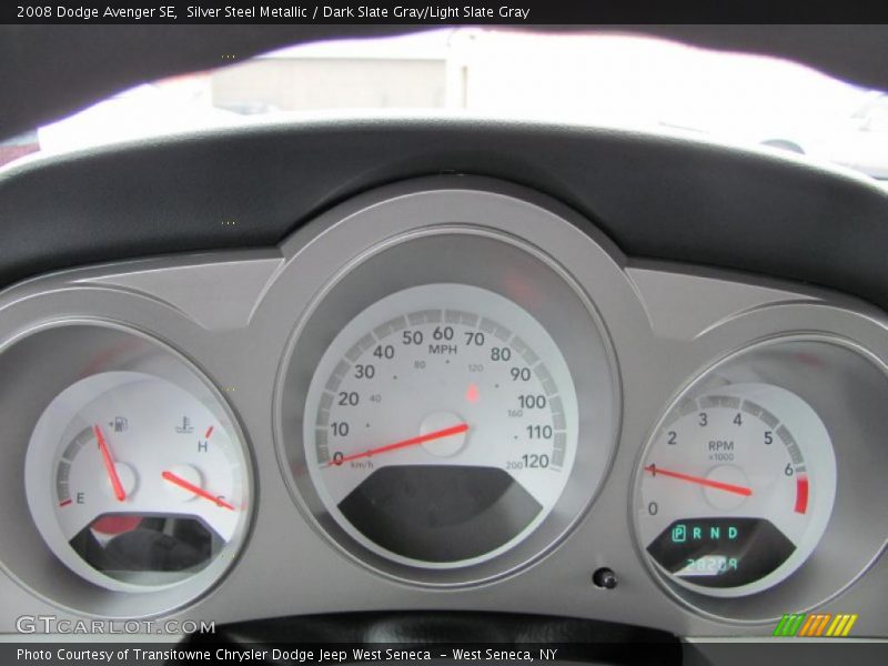Silver Steel Metallic / Dark Slate Gray/Light Slate Gray 2008 Dodge Avenger SE