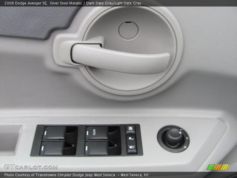 Silver Steel Metallic / Dark Slate Gray/Light Slate Gray 2008 Dodge Avenger SE