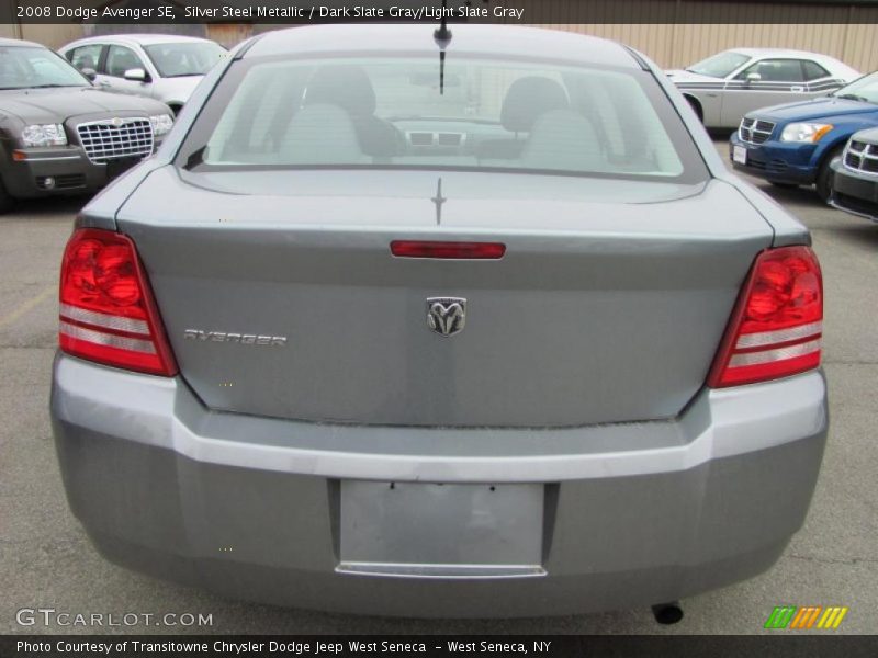 Silver Steel Metallic / Dark Slate Gray/Light Slate Gray 2008 Dodge Avenger SE