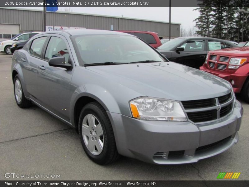 Silver Steel Metallic / Dark Slate Gray/Light Slate Gray 2008 Dodge Avenger SE