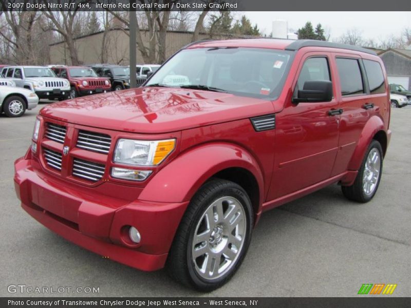 Inferno Red Crystal Pearl / Dark Slate Gray/Red 2007 Dodge Nitro R/T 4x4