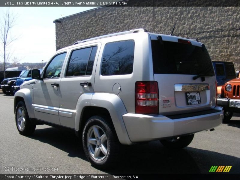 Bright Silver Metallic / Dark Slate Gray 2011 Jeep Liberty Limited 4x4