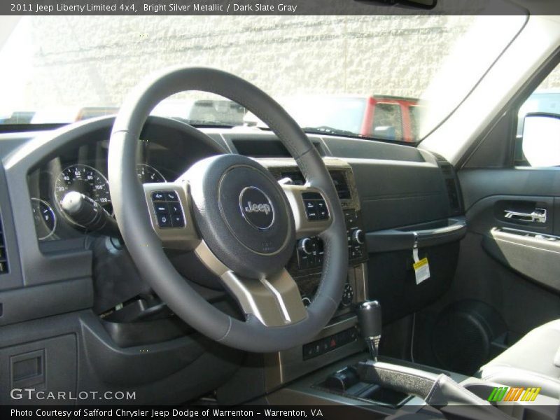 Bright Silver Metallic / Dark Slate Gray 2011 Jeep Liberty Limited 4x4