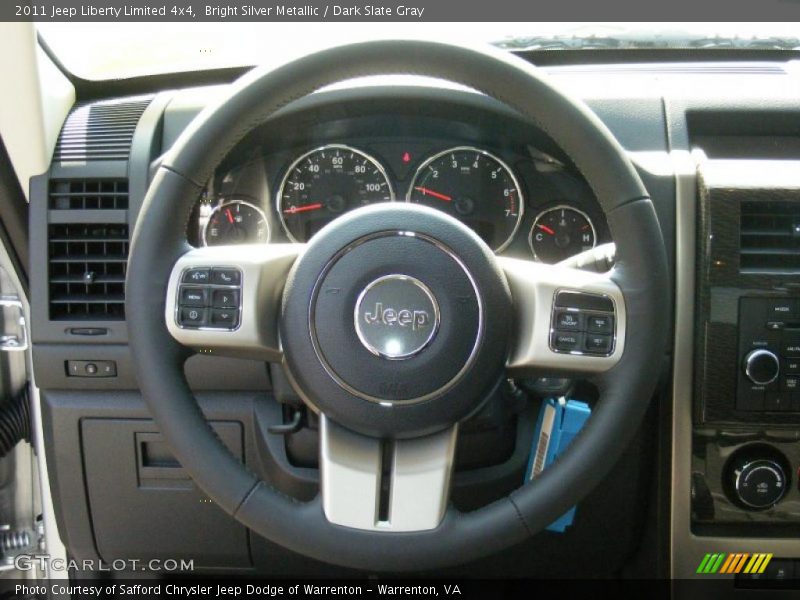 Bright Silver Metallic / Dark Slate Gray 2011 Jeep Liberty Limited 4x4