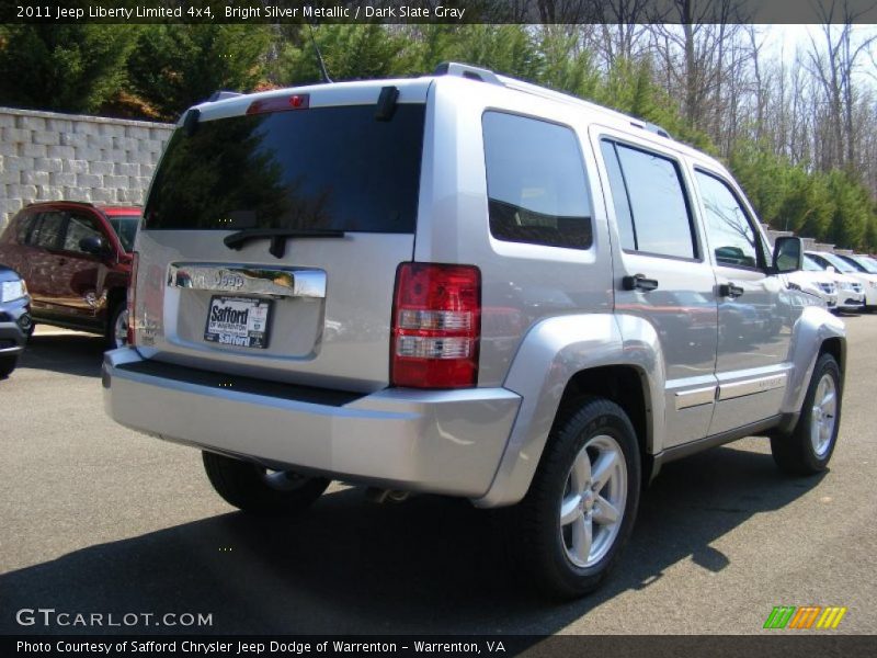 Bright Silver Metallic / Dark Slate Gray 2011 Jeep Liberty Limited 4x4