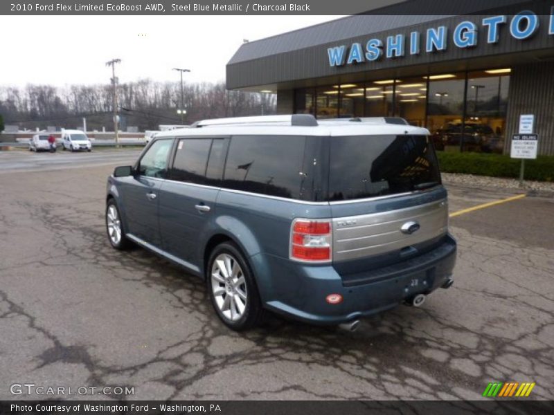Steel Blue Metallic / Charcoal Black 2010 Ford Flex Limited EcoBoost AWD