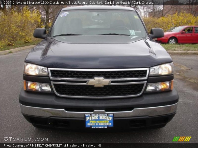 Dark Blue Metallic / Dark Charcoal 2007 Chevrolet Silverado 1500 Classic Work Truck Regular Cab 4x4