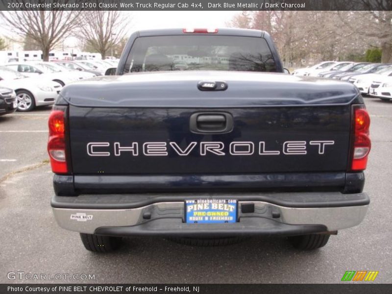 Dark Blue Metallic / Dark Charcoal 2007 Chevrolet Silverado 1500 Classic Work Truck Regular Cab 4x4
