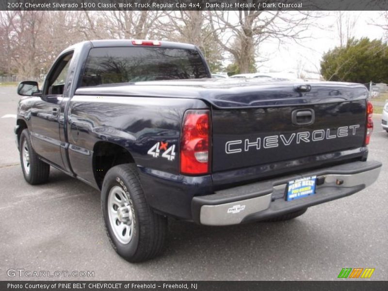 Dark Blue Metallic / Dark Charcoal 2007 Chevrolet Silverado 1500 Classic Work Truck Regular Cab 4x4