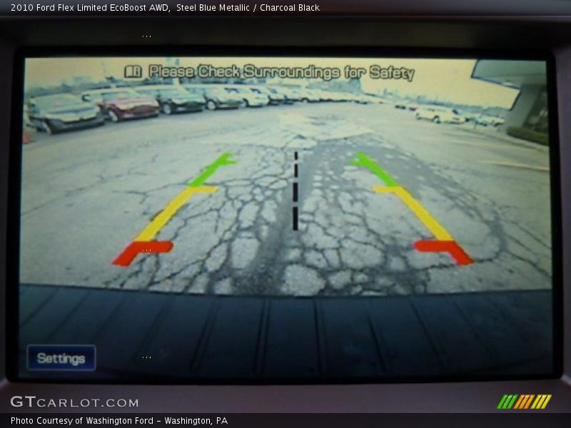 Steel Blue Metallic / Charcoal Black 2010 Ford Flex Limited EcoBoost AWD