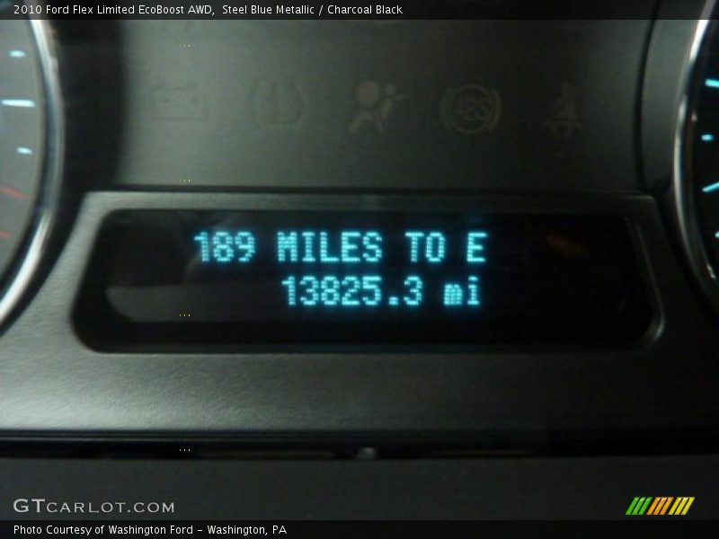 Steel Blue Metallic / Charcoal Black 2010 Ford Flex Limited EcoBoost AWD