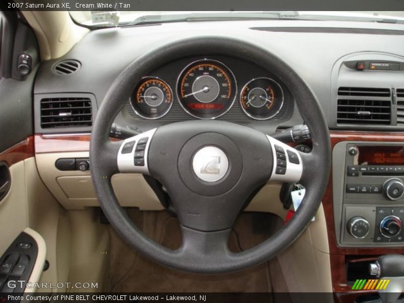 Cream White / Tan 2007 Saturn Aura XE