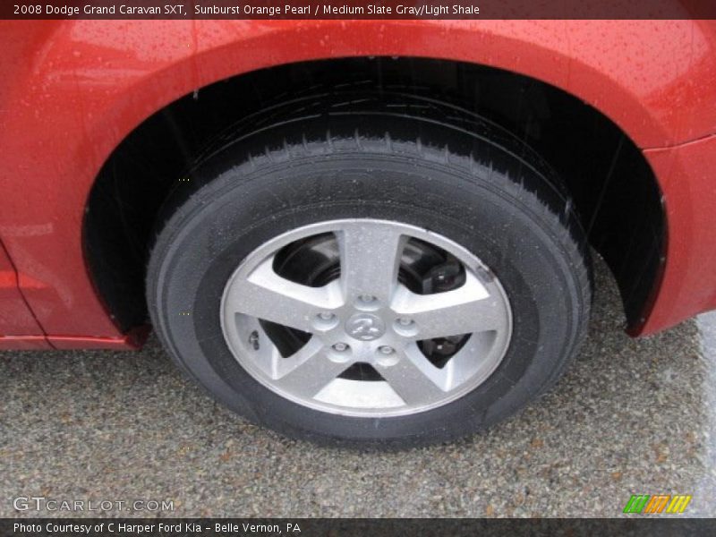 Sunburst Orange Pearl / Medium Slate Gray/Light Shale 2008 Dodge Grand Caravan SXT