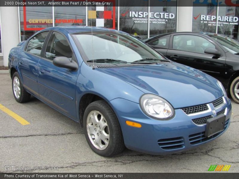 Atlantic Blue Pearl / Dark Slate Gray 2003 Dodge Neon SXT