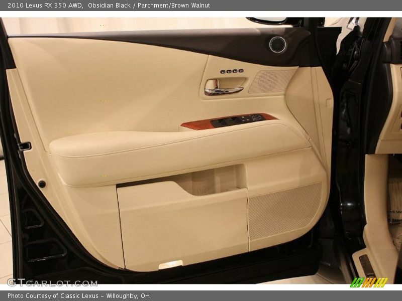 Obsidian Black / Parchment/Brown Walnut 2010 Lexus RX 350 AWD