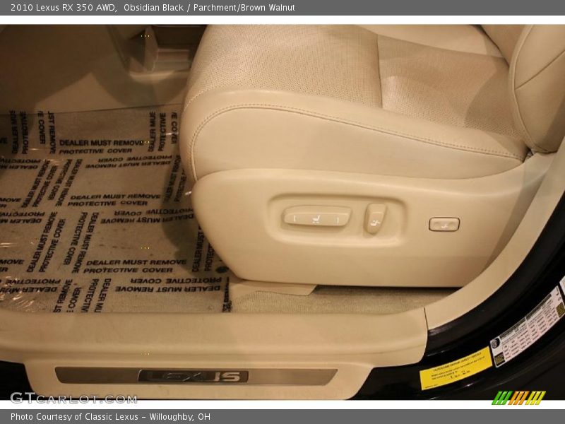 Obsidian Black / Parchment/Brown Walnut 2010 Lexus RX 350 AWD