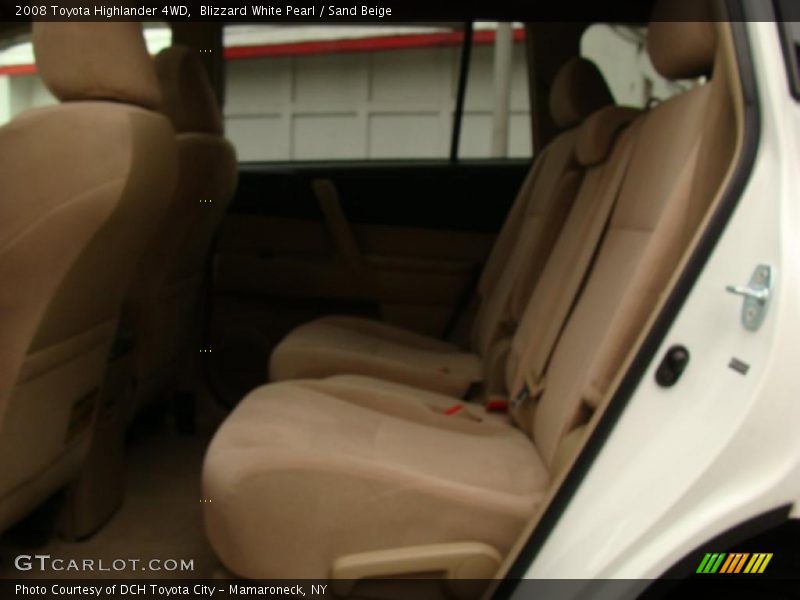 Blizzard White Pearl / Sand Beige 2008 Toyota Highlander 4WD