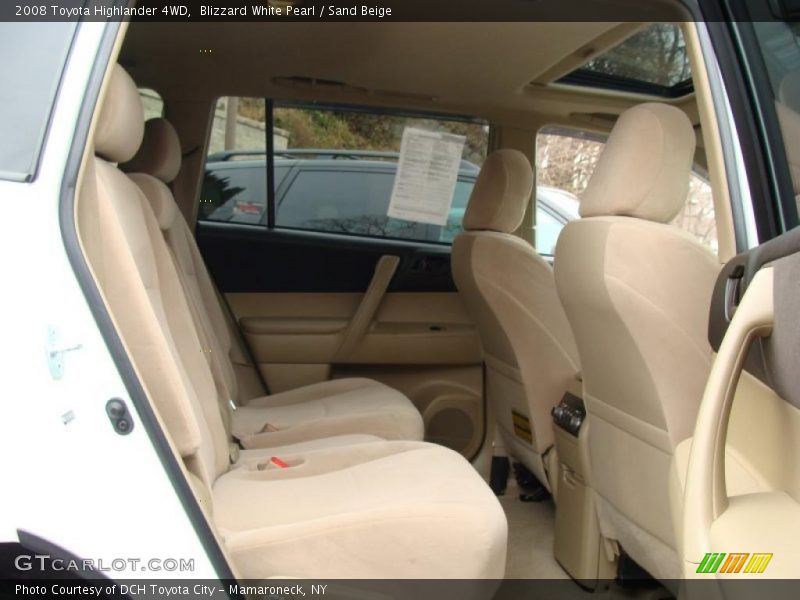 Blizzard White Pearl / Sand Beige 2008 Toyota Highlander 4WD