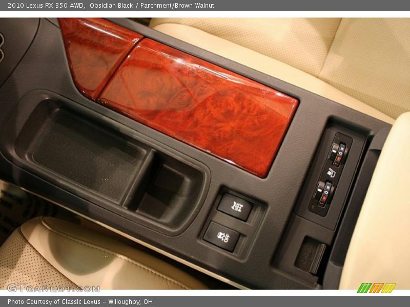 Obsidian Black / Parchment/Brown Walnut 2010 Lexus RX 350 AWD