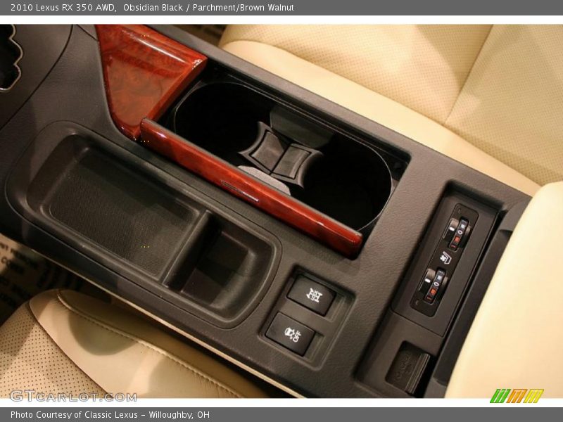 Obsidian Black / Parchment/Brown Walnut 2010 Lexus RX 350 AWD