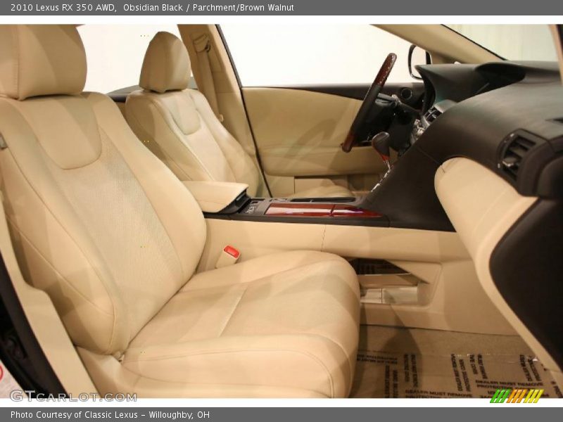 Obsidian Black / Parchment/Brown Walnut 2010 Lexus RX 350 AWD
