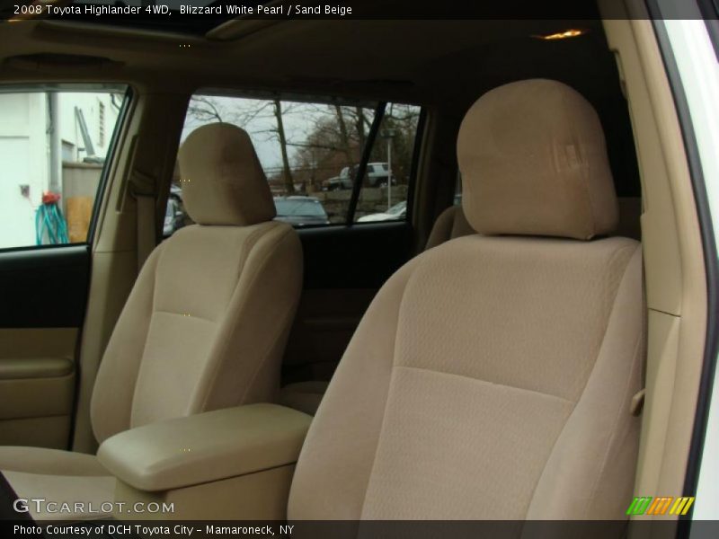 Blizzard White Pearl / Sand Beige 2008 Toyota Highlander 4WD