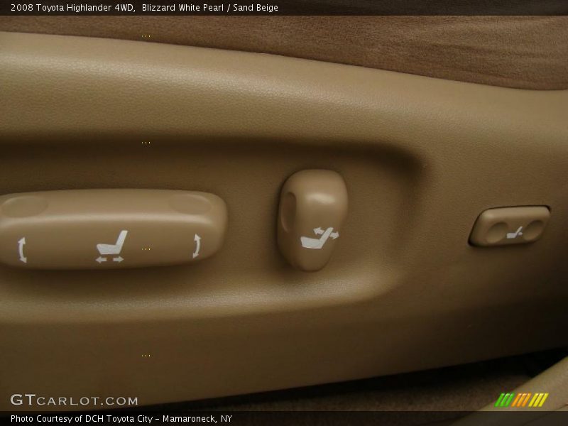 Blizzard White Pearl / Sand Beige 2008 Toyota Highlander 4WD