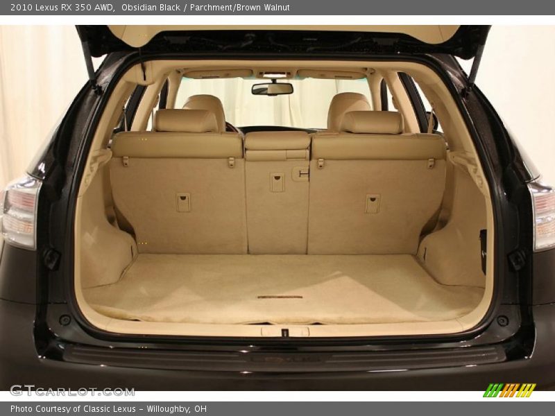 Obsidian Black / Parchment/Brown Walnut 2010 Lexus RX 350 AWD